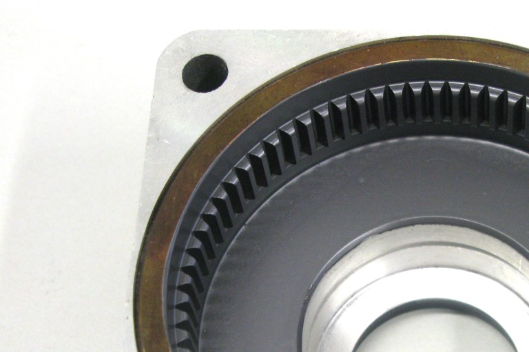 Gleitlack Gearbox processed with dry lubricant