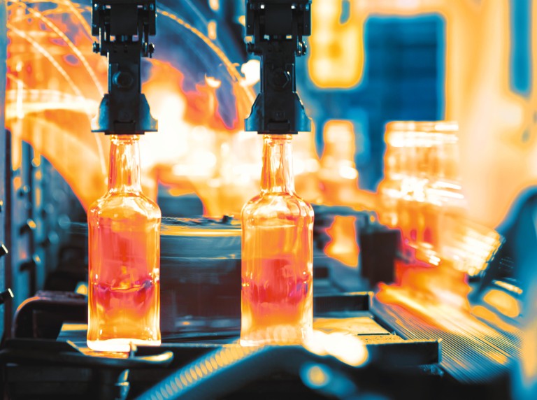 Glasmaschienenöle Manufacturing of glass bottles